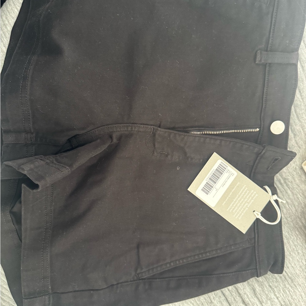 Everlane Black Cotton Twill Shorts